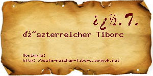Öszterreicher Tiborc névjegykártya